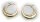 Damen Ohrringe Creolen echt Gold 333 diamantiert mattiert 8kt Ohrschmuck Gelbgold