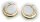 Damen Ohrringe Creolen echt Gold 333 diamantiert mattiert 8kt Ohrschmuck Gelbgold