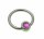 Piercing Augenbraue Titan rosa pink Zirkonia Lippe gute Qualität