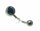 Piercing Bauchnabel Titan blau Zirkonia Banane safirfarben Bauchnabelpiercing
