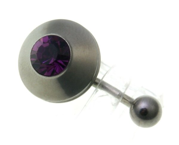Piercing Bauchnabel Titan violett Banane Bauchnabelpiercing Amethystfarben lila