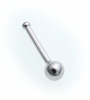 Piercing Nase echt Gold 750 Nasenstecker Nasenpiercing Weißgold Qualität weiß