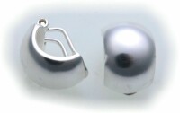 Damen Ohrringe echt Silber 925 Clip mattiert gute...