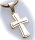 Anhänger Kreuz Gold 585 poliert 22 mm teilmatt. Gelbgold Unisex Qualität
