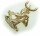 Anhänger Sternzeichen Wassermann echt Gold 585 massiv 14kt Tierkreiszeichen