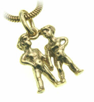Anhänger Sternzeichen Zwilling echt Gold 333 massiv Tierkreiszeichen klein 8kt