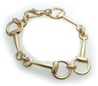 Armband Pferde Gebiss echt Gold 333 8k massiv...