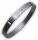 Armreif Edelstahl m Brillant 0,01ct Goldeinl. mattiert