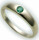 Bestpreis Damen Ring echt Gold 585 Smaragd 14kt Taufring Gelbgold Grün