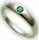 Bestpreis Damen Ring echt Gold 585 Smaragd 14kt Taufring Gelbgold Grün