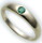 Bestpreis Damen Ring echt Gold 585 Smaragd 14kt Taufring Gelbgold Grün 50
