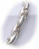 Damen Collier in Silber 925 massiv 45 cm teilmattiert Sterlingsilber Halskette