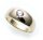 Damen Herren Ring Brillant 0,25ct wess/si echt Gold 585 14kt Gelbgold Unisex