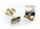 Damen Ohrringe Ohrstecker Gold 333 Zirkonia mattiert teilrhod Gelbgold