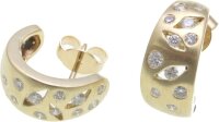 Damen Ohrringe Ohrstecker Gold 585 Diamant 0,50 ct w/si...