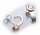Damen Ohrringe Stecker echt Weißgold 333 Zirkonia matt. Gold Ohrstecker BR2733 Z