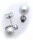 Damen Ohrringe Weißgold 585 er- Gold Brillant 0,12 ct Perlen 8mm Diamant