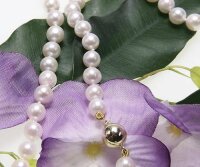 Damen Perlenkette Perlen Süßwasserperlen 333...