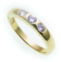 Damen Ring echt Gold 585 Brillant 0,30 ct SI poliert...