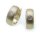 Damen Ohrringe Klapp Creolen Gold 585 mit Zirkonia 14mm Gelbgold