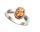 Damen Ring echter Bernstein a  d Ostsee echt Silber 925 Sterlingsilber Damen