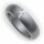 Damenring Ring Edelstahl mattiert m Zirkonia Spannring D1015 ZI