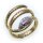 exkl. Schlangenring echt Gold 333 Rubin Zirkonia Ring Schlange Gelbgold Unisex