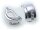 Damen Ohrringe Klapp Stecker Silber 925 Zirkonia Clip teilmatt Sterlingsilber