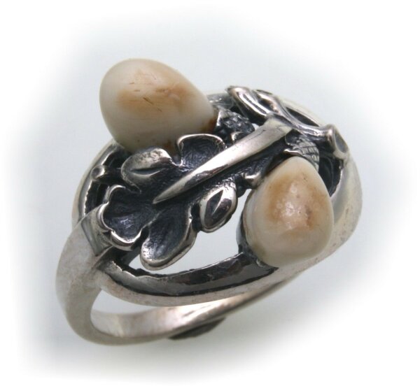 Grandel Ring echt Silber 925 Jagdschmuck Grandelschmuck Grandelring 6