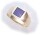 Herren Ring echt Gold 585 echt Lapis alle Steine mögl. Gelbgold Qualität N8129 5