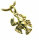 Anhänger Sternzeichen Krebs echt Gold 585 massiv Tierkreiszeichen klein 14kt neu