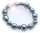 Armband Muschelkernperle 14 mm echt Silber Zirkonia Sterlingsilber Damen Perlen