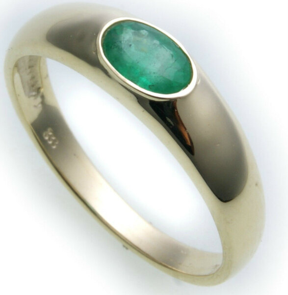 Bestpreis Damen Ring echt Gold 333 Smaragd 8kt Gelbgold made Germany Grün