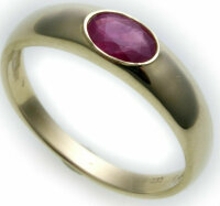 Bestpreis Damen Ring echt Gold 585 Rubin 14kt Gelbgold rot made Germany
