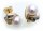 Damen Ohrringe Stecker Perlen 8mm Brillant Gold 585 Gelbgold Diamant Ohrstecker