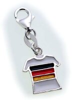 Charm Fußball Trikot Deutschland Silber 925...