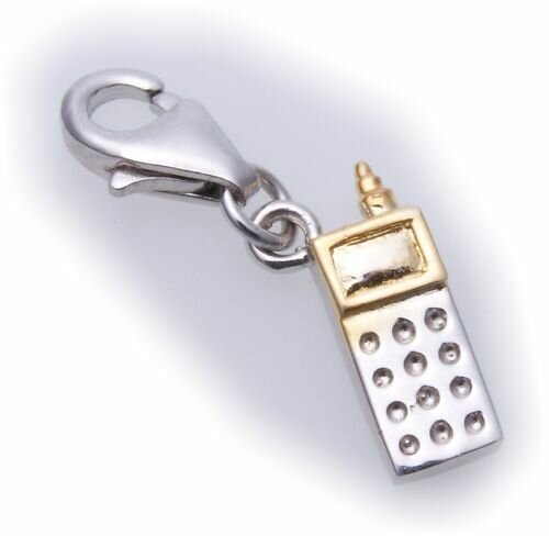 Charm Handy echt Silber 925 Bettelarmband Telefon Sterlingsilber Qualität