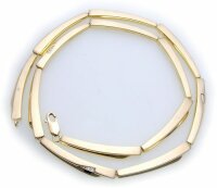 Collier in Gold 333 Zirkonia Kette teilmatt 8kt Gelbgold...