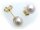 Damen Ohrringe echt Süßwasserzuchtperlen 6,5 mm echt Gold 585  Gelbgold Perlen