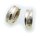 Damen Ohrringe Klapp Creolen Gold 333 mit Zirkonia 14mm Gelbgold