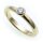 Damen Ring Brillant 0,10ct echt Gold 585 massiv Gelbgold Qualität SI