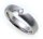 Damen Ring Brillant 0,10ct echt Weißgold 585 massiv Gold 585er- SI