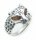 Damen Ring echt Bernstein Leopard echt Silber 925 Sterlingsilber