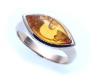 Damen Ring echter Bernstein a d Ostsee echt Silber 925...