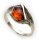 Damen Ring echter Bernstein aus de Ostsee echt Gold 333 Gelbgold 8k N8545 BE 3