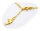 Fußkette in Gold 333 Delphin 2,0 mm Figarokette 25 cm Gelbgold Qualität Damen