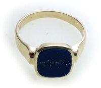 Herren Ring echt Gold 585 echt Lapis Lazuli alle Steine mögl. Gelbgold Qualität