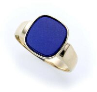 Herren Ring echt Gold 585 echt Lapis Lazuli alle Steine mögl. Gelbgold Qualität