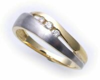 Damen Ring echt Gold 333 Zirkonia 8 karat Gelbgold rhodiniert Qualität NEU Top