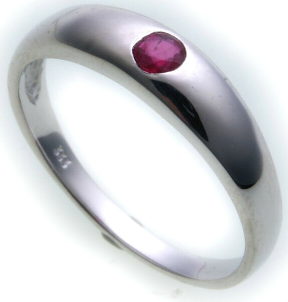 Neu Bestpreis Damen Ring echt Weißgold 585  Rubin 14kt Qualität Gold Rot